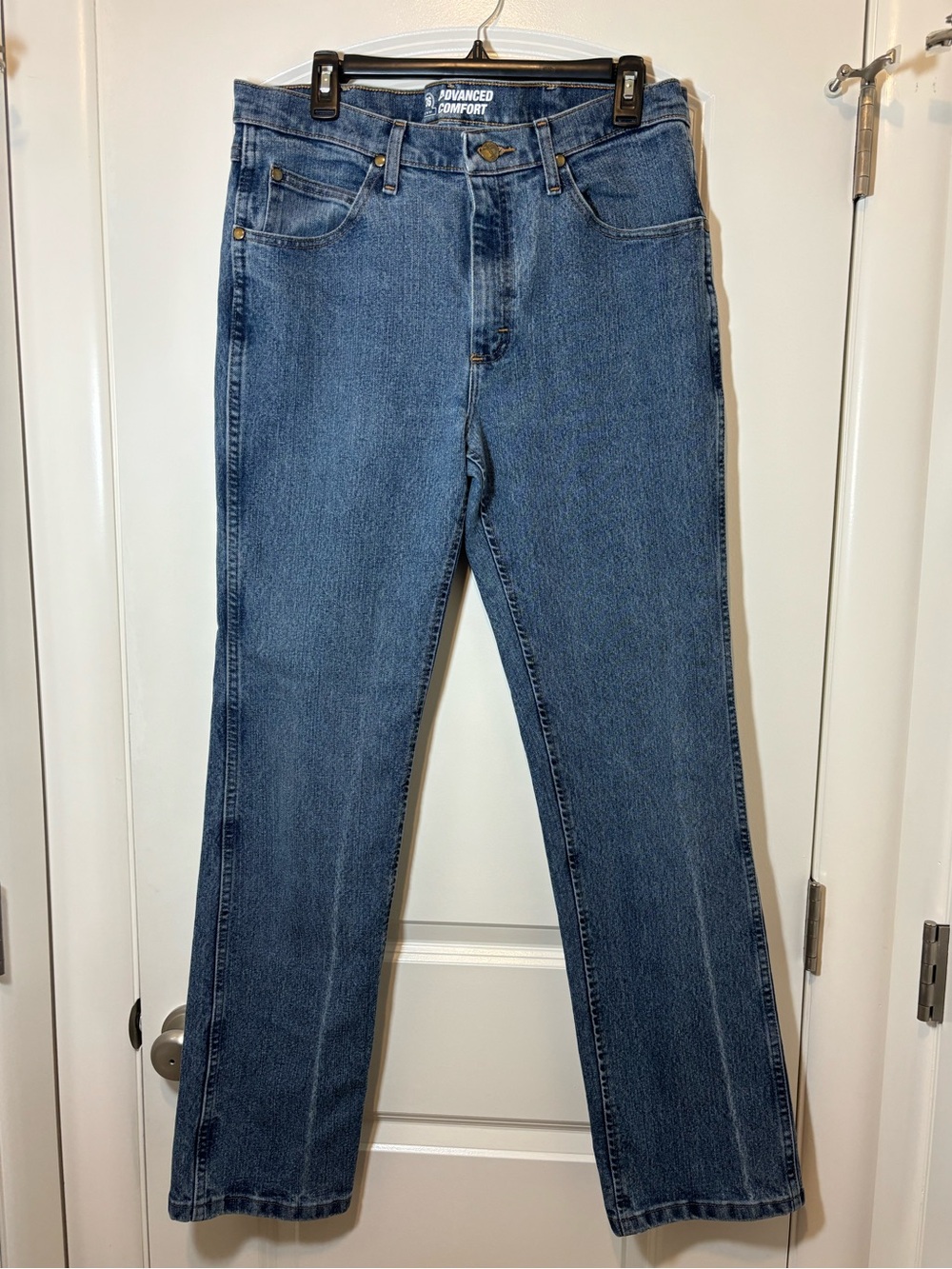 Wrangler Dark Blue Denim Jeans with Contrast Stitching